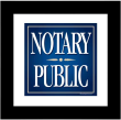 Notary+Public+Square+Sign+with+Black+Wooden+Frame++